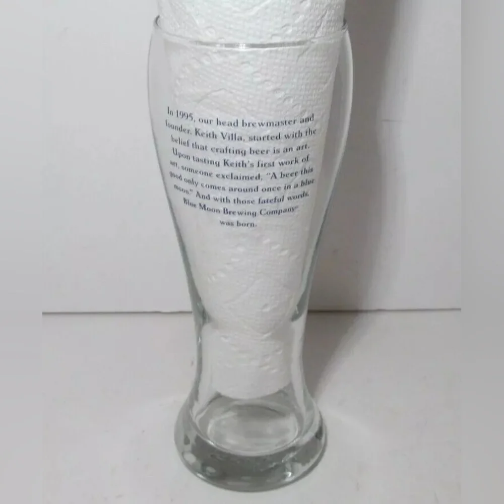 NWT | Blue Moon | 20 Years Anniversary Brewing Company Pint Beer Glass Souvenir